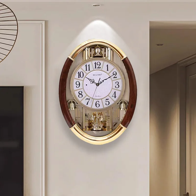 Wall clock living room on the hour Wall clock household