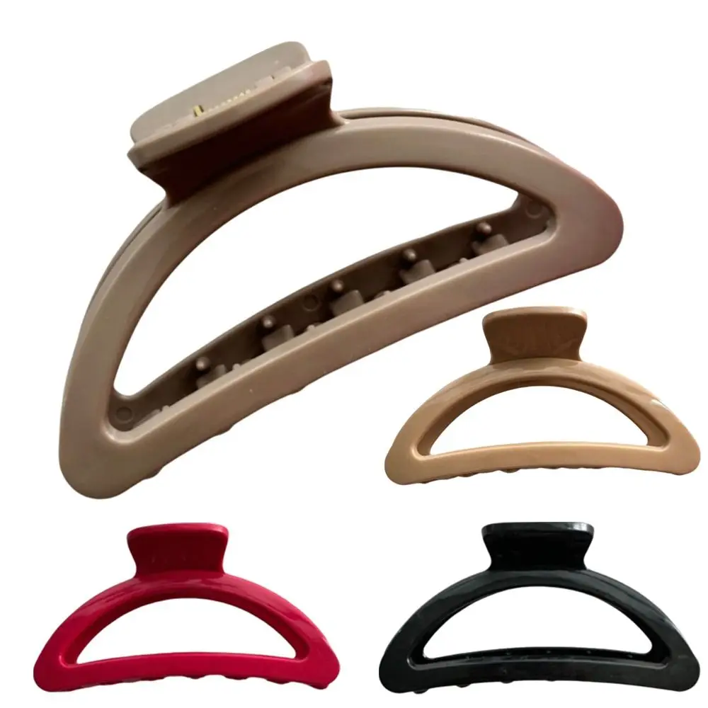 Flexible Unsnappable Hair Claw Clips Anti Collision Protection Non-Slip Ponytail Hairpins Soft Silicone Comfortable Shark Clip