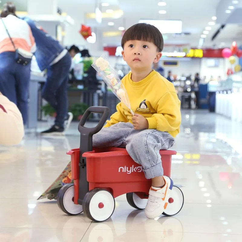 LazyChild 2023 New Four-in-one Children\'s Pull Cart Baby Can Sit And Ride A Four-wheeled Scooter 1-6 Years Old Children\'s Yo-yo