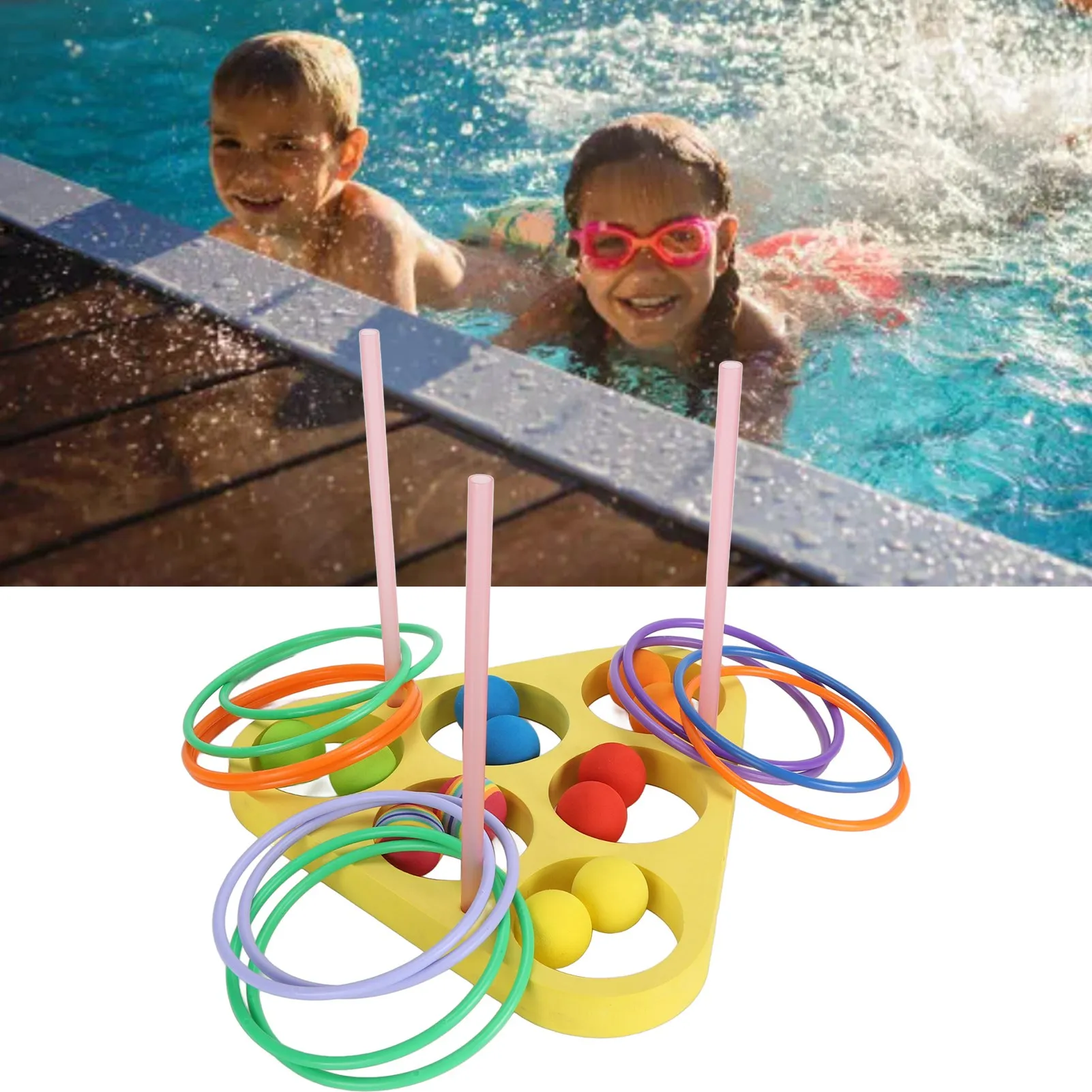 ZK40 Floating Pool Games Throwing Toys Multipurpose Fun Interactive EVA Floating Throwing Foam Balls for Boys Girls and Adults