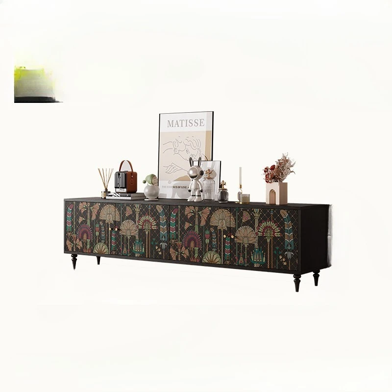 

French retro TV cabinet home living room American high-end locker