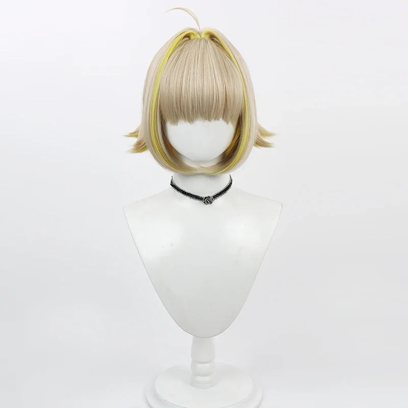 NIKKE The Goddess of Victory Elegg Cosplay Wig Short Synthetic Hair Heat Resistant Halloween Role Play   Wig Cap