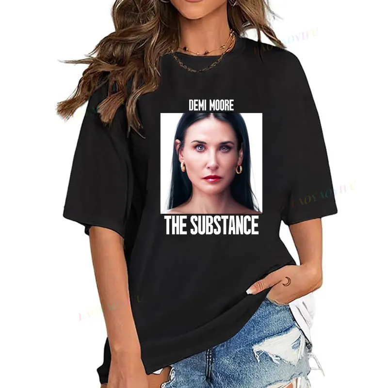 Horror Movie New Style The Substance T Shirts Men Women Casual Loose Crewneck Tees Short Sleeve Clothes