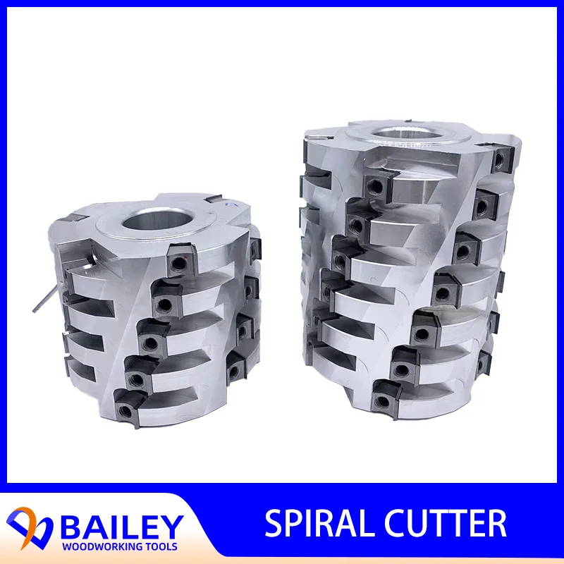 

BAILEY 1PC 100-180mm Strength Duralumin Spiral Cutter Woodworking Tools Four-Sided Planer Spiral Drum Corn Knife