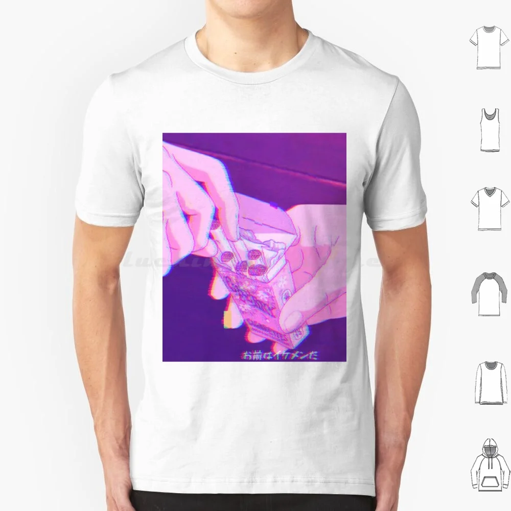 Chill Lo Fi Cigarettes T Shirt Big Size 100% Cotton Japan Neon Neon Techno Tokyo Asia Shibuya Edgy Travel Vaporwave Aesthetic