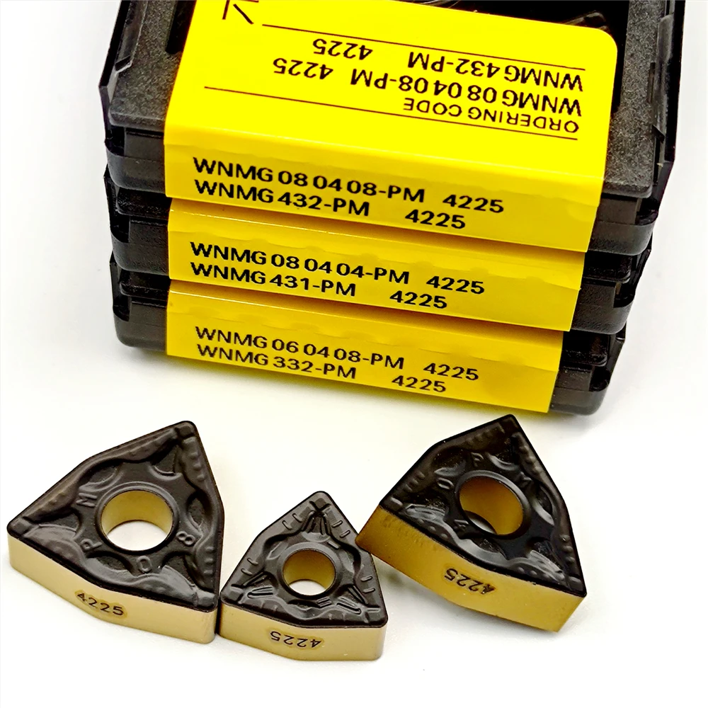 

WNMG080404 WNMG080408 WNMG060408 PM4225 Carbide Inserts for CNC Turning Lathe Tools Turning WNMG 080404 080408 060408 PM 4225