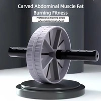 Abs Rollers for Core Exercises and Strength Training Abs Exercise Equipment, Non-slip Exercise Wheels for Home Gym