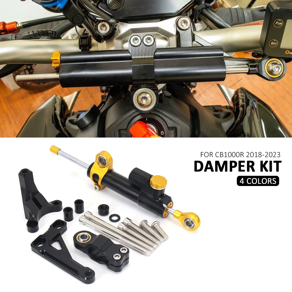 

For HONDA CB1000R CB 1000 R CB1000 R Motorcycle Steering Damper Bracket Stabilizer Linear Mount Support Kit 2018-2023 2022 2021