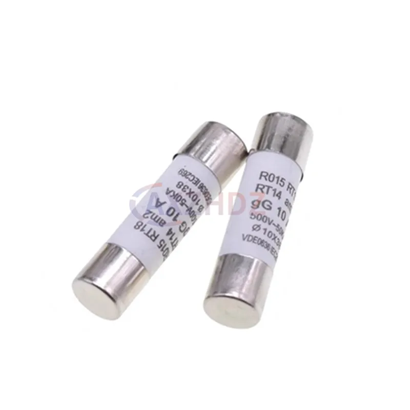 5PCS 10*38mm Ceramic Fuse 0.5A 1A 2A 3A 4A 5A 6A 8A 10A 16A 20A 25A 32A 40A 500V 500mA RO15 R015 RT18 RT14 Am2 380V 10×38