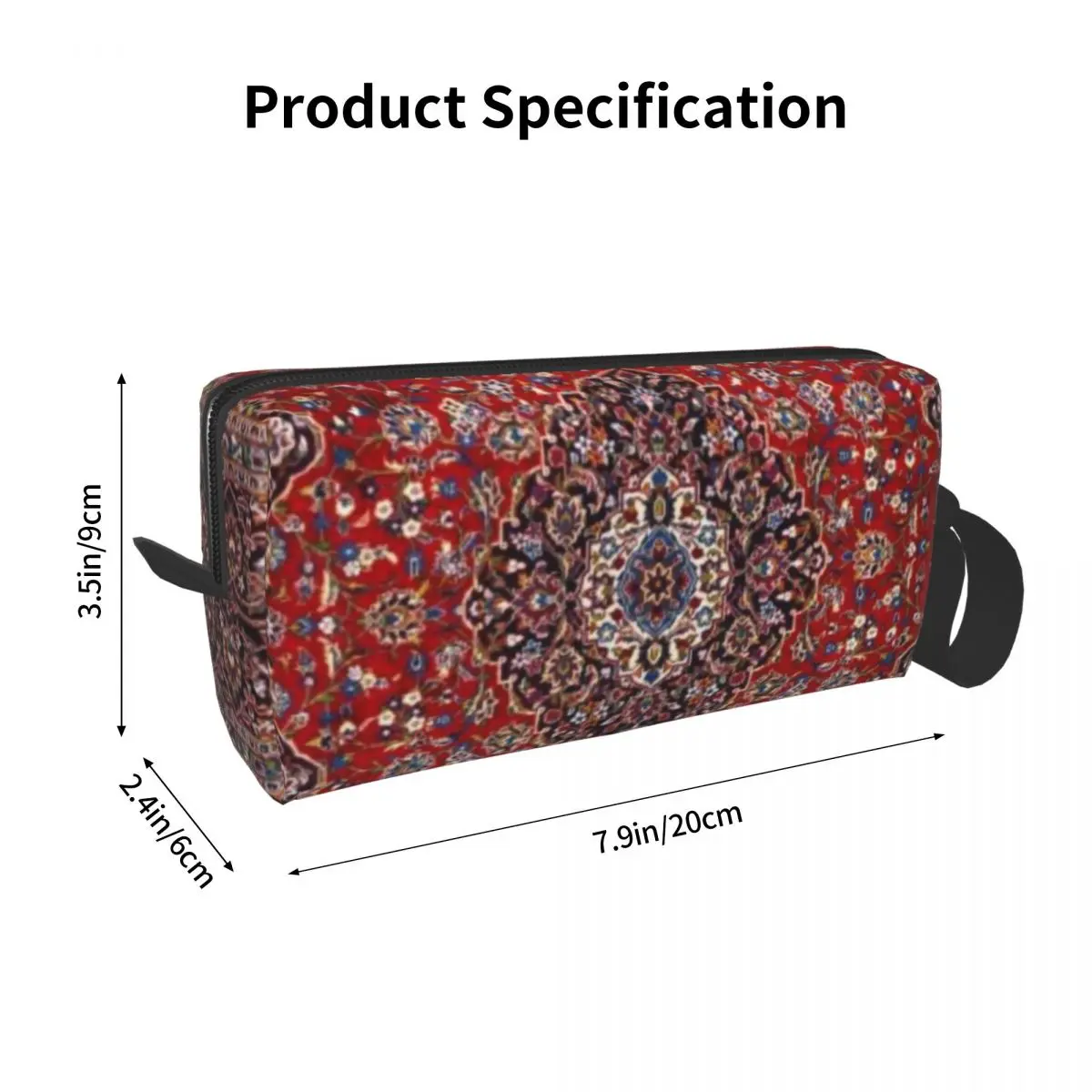 Bohemian Persian Style Rug Cosmetic Bag Large Capacity Retro Turkish Ethnic Kilim Makeup Case Beauty Storage Toiletry Bags