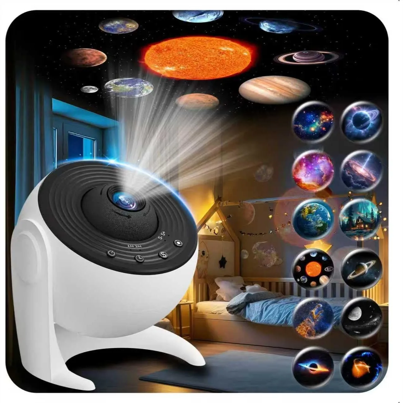 

Galaxy Projector for Bedroom, 13-in-1 Planetarium Star Projector with 360° Rotation, Space Night Light for Kids Adults Gifts