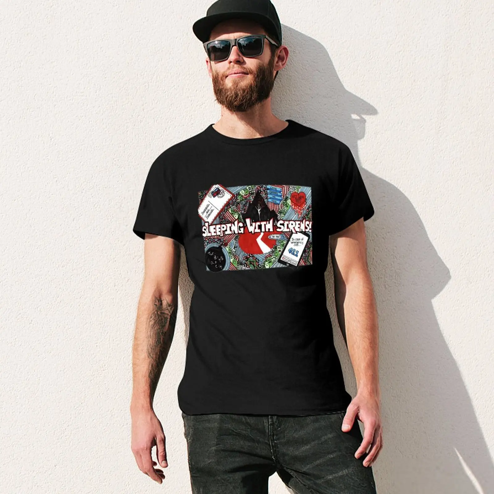 Vintage Sleeping With Sirens Idol Gift Fot You T-Shirt t shirts for man graphic funny T-Shirt - view 3
