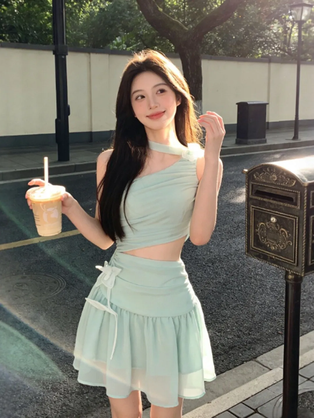 

Уникальное дизайнерское платье с открытыми плечами и открытой талией, хлопковое, летнее, модное, женское, в уличном стиле, для прогулок по городу