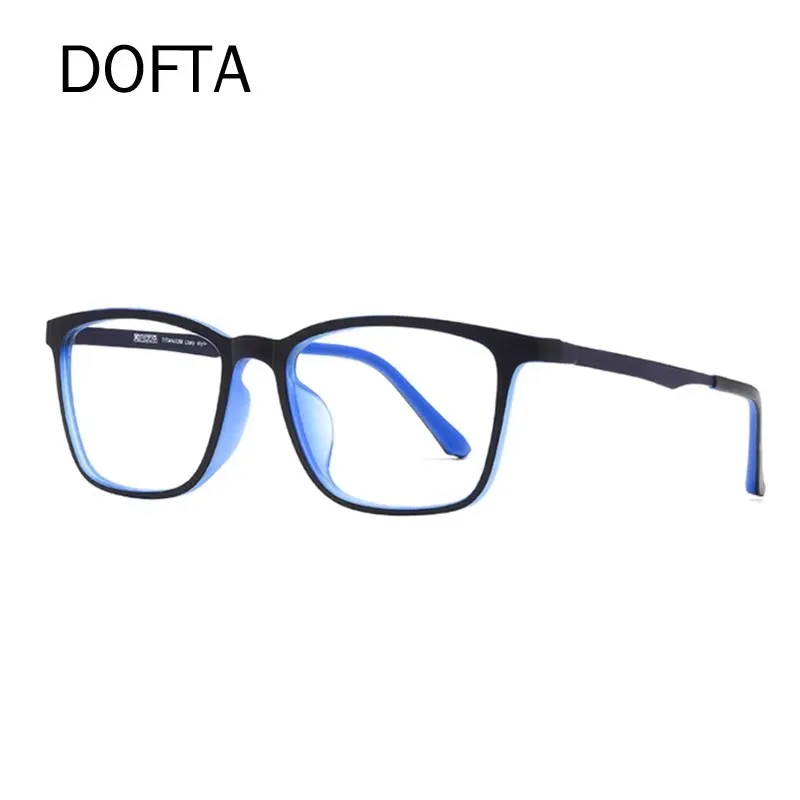 

DOFTA Ultralight Titanium Optical Glasses Frame Men Square Prescription Eyeglasses For Women Eyewear 5255B