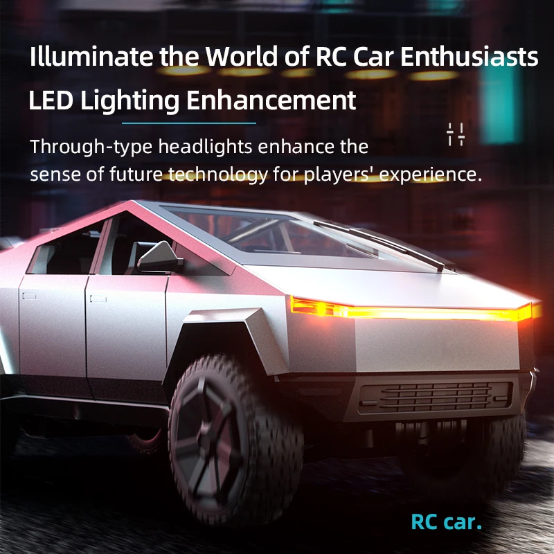 C8817 RC Car Alloy Car Model Simulation Off-Road Vehicle Camping Equipment Pickup Truck Kids Toys Boy Gifts