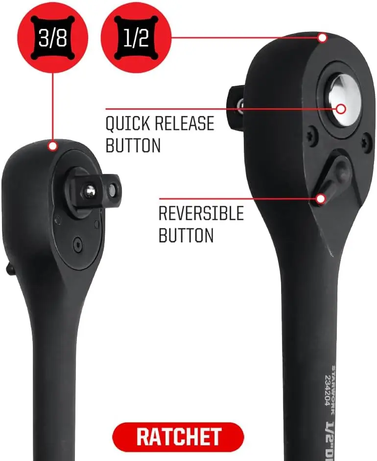 153-Piece Impact Socket Set, Professional, SAE/Metric