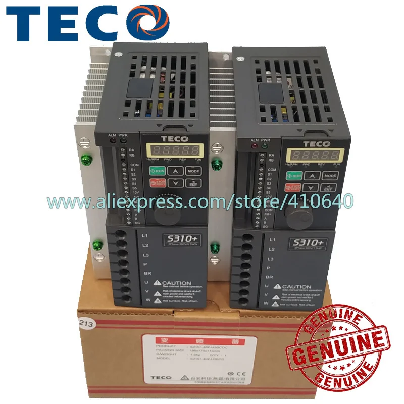 

1 Piece TECO S310+-401-H3BCDC S310+-402-H3BCDC S310+-403-H3BCDC S310+-405-H3BCDC 0.75 to 2KW Variable Frequency Inverter Drive