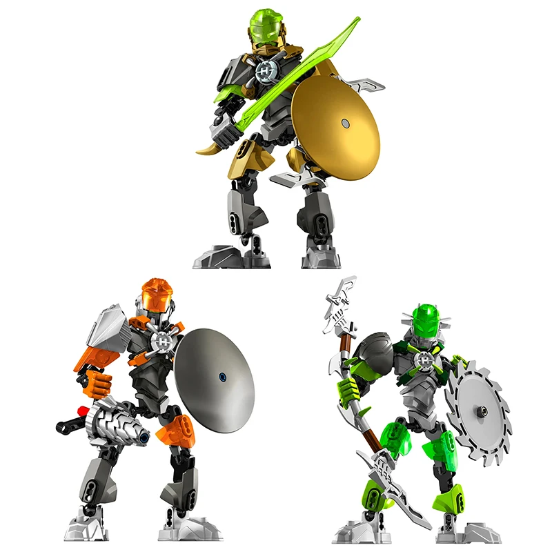 Hero Factory 5 Brain Attack Bloques de Construcción a Granel Star Warrior 2 en 1 Stormer Bestia Robot Mech Figuras Ladrillos Juguete para Niños Regalo