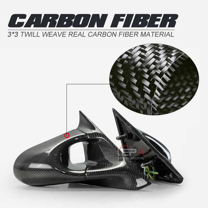 

SAAR подходит для Nissan S15 Silvia модифицированное углеродное волокно заднего вида GND электрическое зеркало заднего вида левое и правое зеркало заднего вида Mi