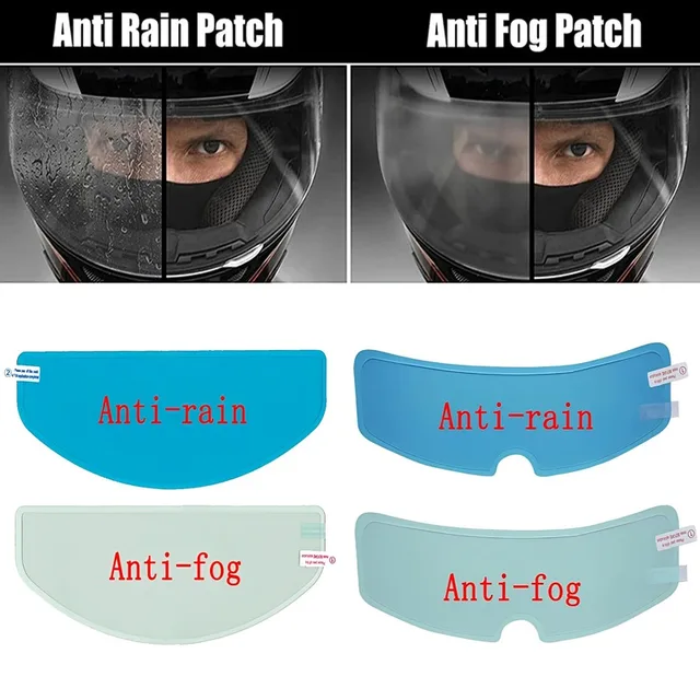 Capacete de motocicleta transparente à prova de chuva/anti-nevoeiro lente de capacete durável nano revestimento adesivo segurança condução moto capacete acessórios