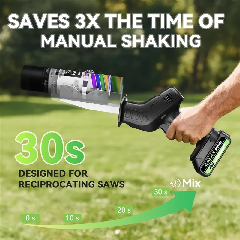 

ABKP-Spraying Paint Can Shaker For Fit 2" To 3" Cans, Includes One-Click Adjustment Mechanism For Reciprocating Saw Compatibilit