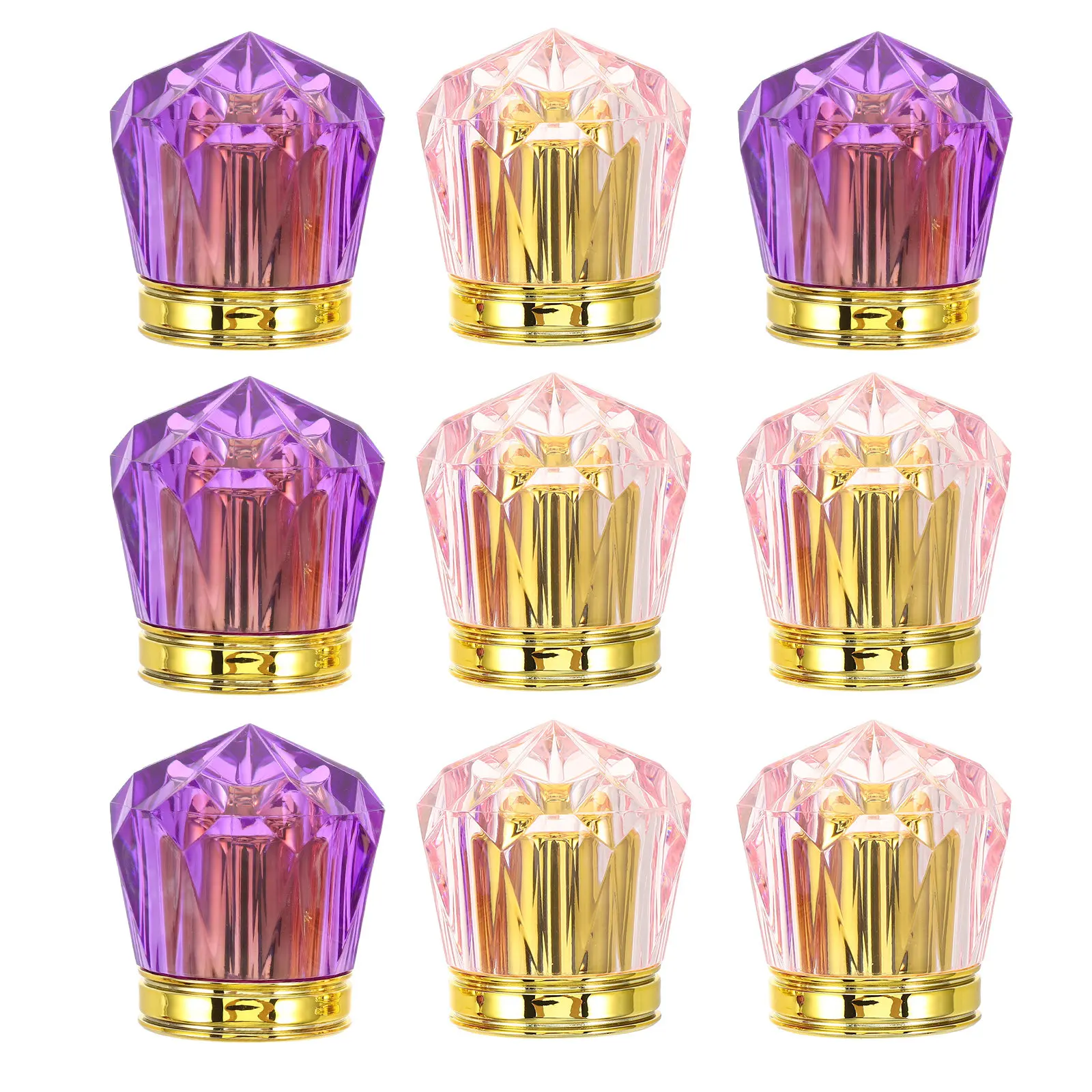 9Pcs Perfume Bottle Caps Gold Silver Black Replacement Covers Secure Grip Perfume Pump Lids DIY Diffuser Cap Essential Oil