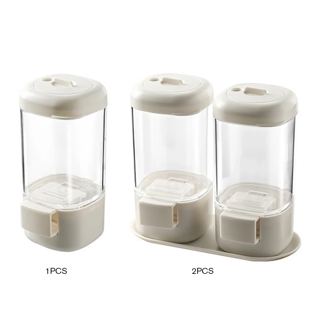 Quantitative Seasoning Bottle Moisture-proof Press-Type Spice Dispenser Sealing Salt Pepper Container Household Cooking Tool
