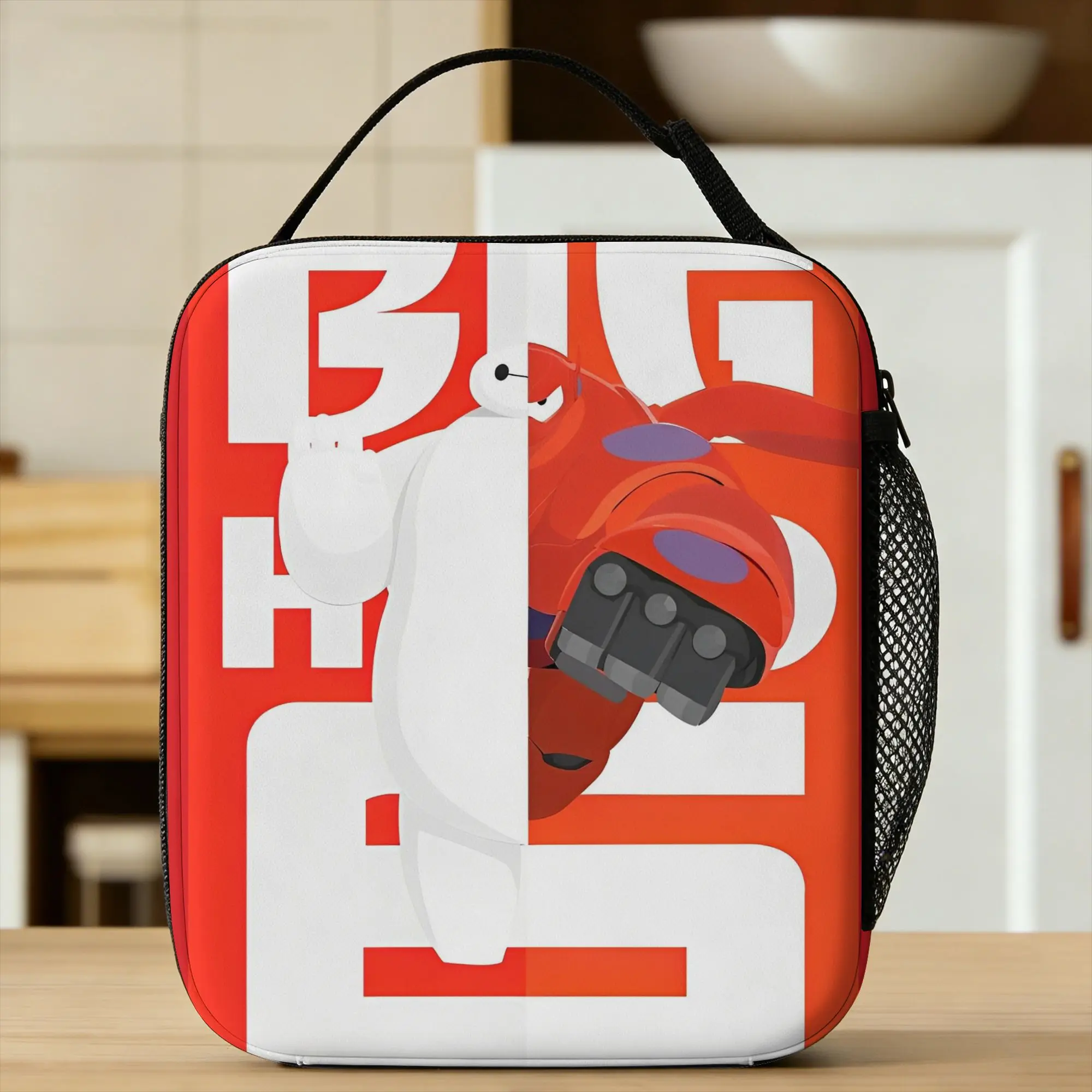 

B-Big Hero 6 Lunch Bag Fashion Lunch Box Outdoor Picnic Portable Thermal Tote Handbags For Women Waterproof Designer Cooler Bag