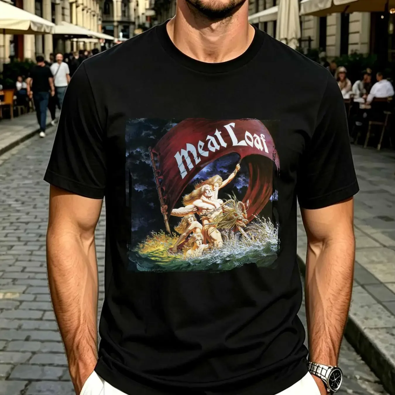 washed T Shirt Cotton Meat Loaf Dead Ringer Album More Than You Deserve vintage Washed Casual Slightly fashion Soft