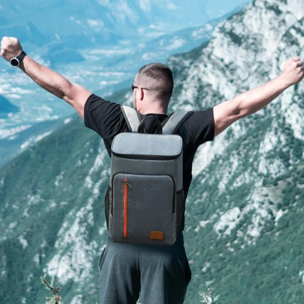 

Insulated Insulated Backpack Double Shoulder Thickened Portable Thermal Lunch Bag Oxford Fashion Large Capacity Cooler Bag