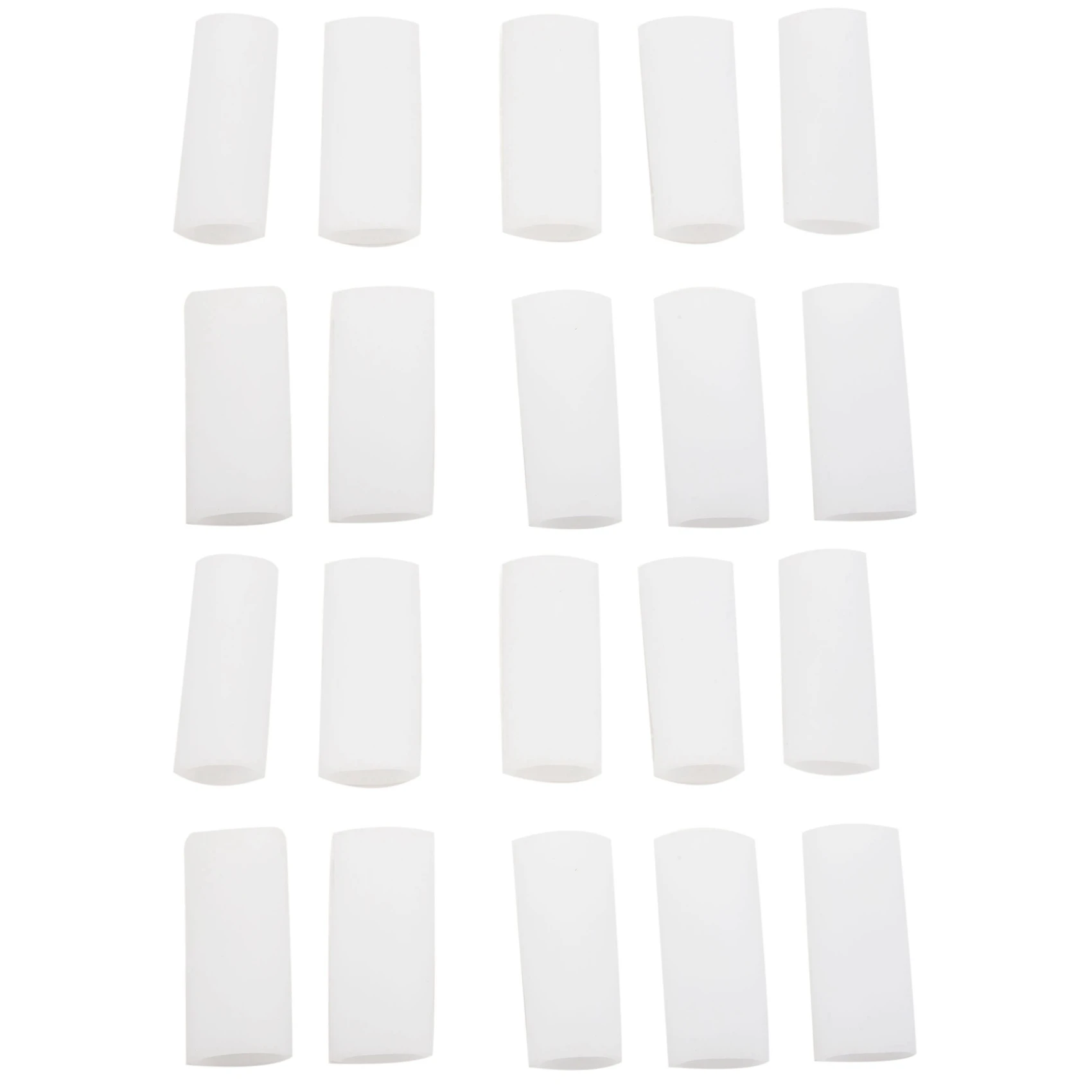 A94E-20 Pcs Silicone Gel Finger Tube Protector Toe Sleeves For Friction Pain Relief Foot Care Tool Finger Protect