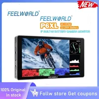 FEELWORLD P6XL Monitor de campo de cámara de 6 pulgadas Caja de aluminio Batería incorporada 4K HDMI Alto brillo 1200nit