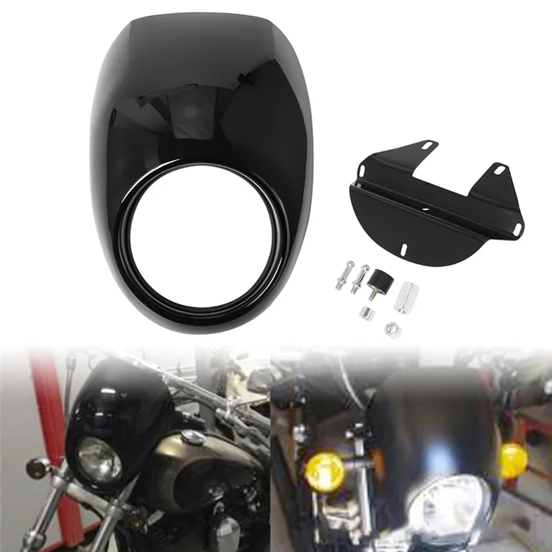 

AU34-Headlight Cover Motorcycle Headlight Cover Headlight Cover For XL1200 Matte Black