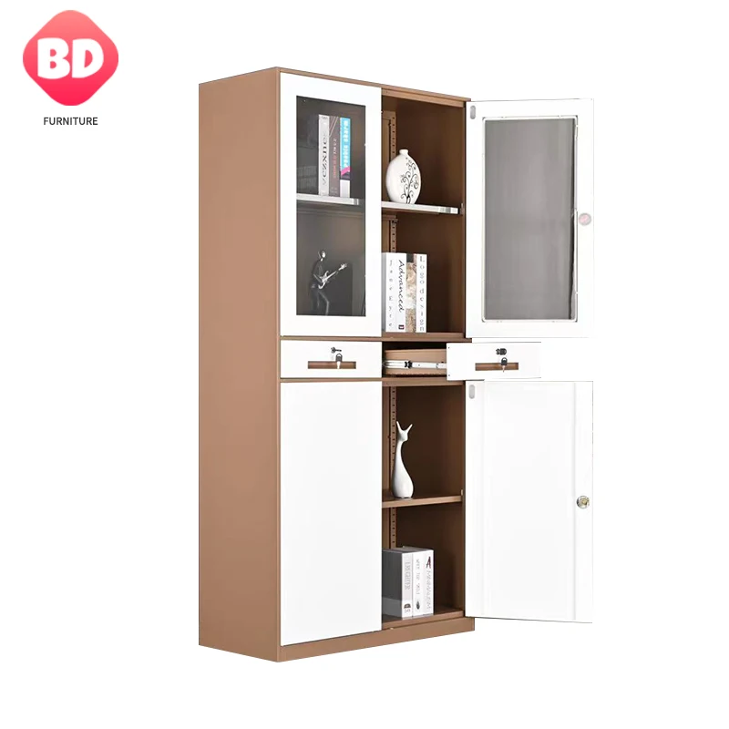 Metal File Cabinet Wholesale Modern Foldable 2-door Steel Cupboard with Lock Heavy Duty Storage for Home Office & School Use