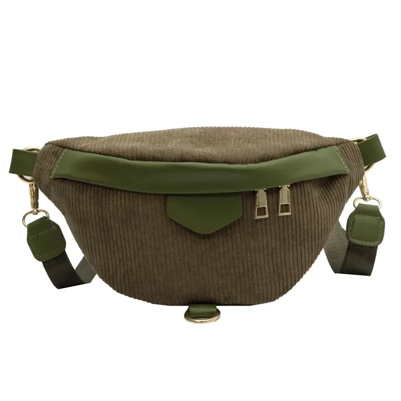 Winter Female Belt Bag Corduroy Fanny pack And Phone Pack Fashion Ladies Shoulder Crossbody Chest Bags New Lady Waist Bag Clutch