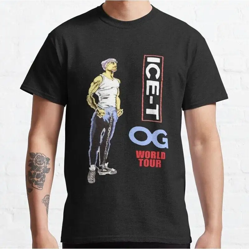 

Hot Sale Ice T Og World Tour Hip Hop Rap Classic Retro Vintage Shirt S 5Xl