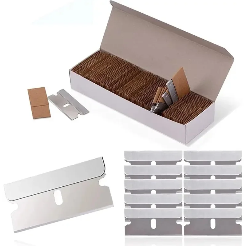 Replacement Scraper Blades Adhesive Scraper Cutter Car Sticker Remover Glass Paint Scraper Cleaning Tool for Removing Label Glue