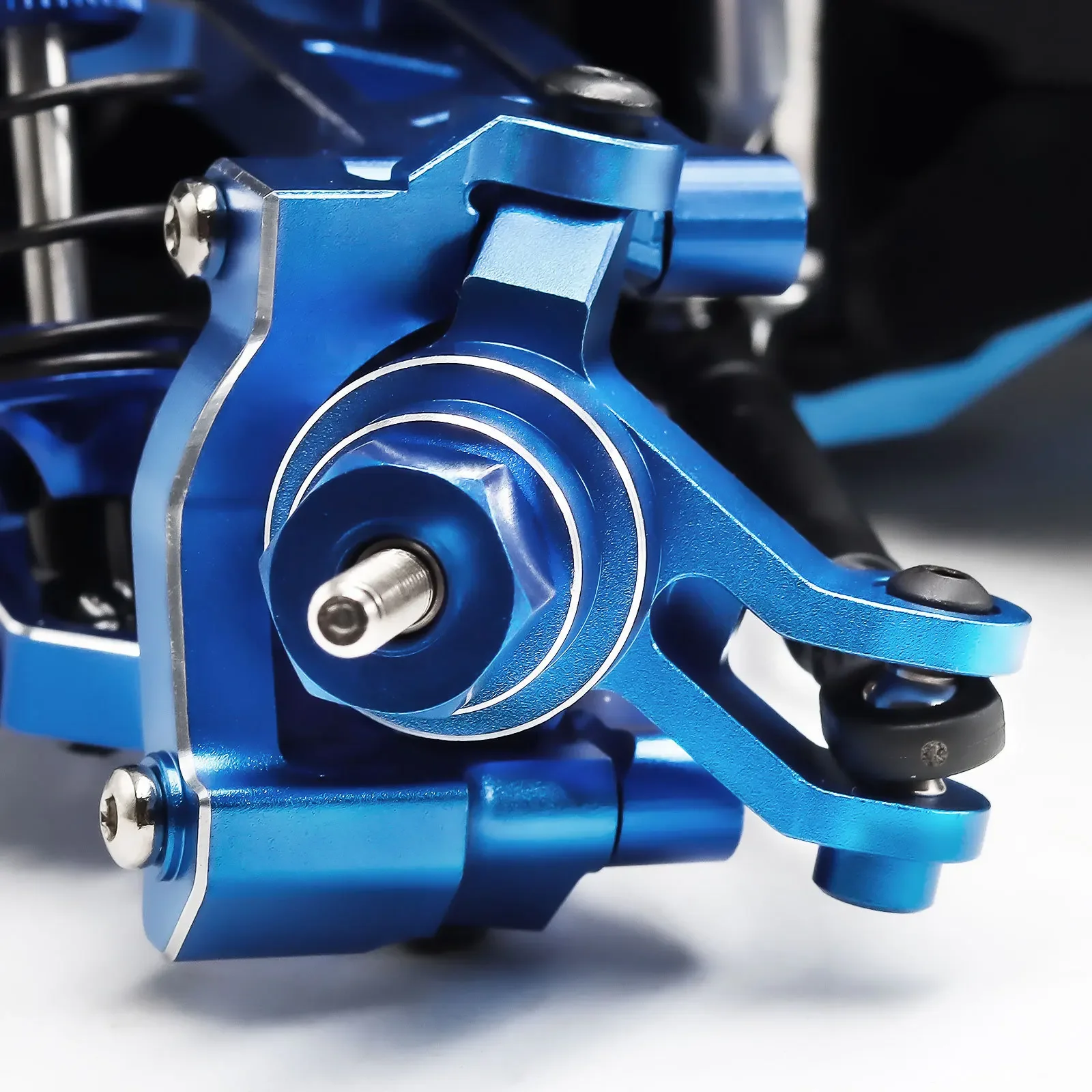 Bloques de dirección de Metal, portadores de eje helicoidal 10734 10751 para TRAXXAS Mini Maxx Mini XRT Monster Truck, piezas de mejora, accesorios