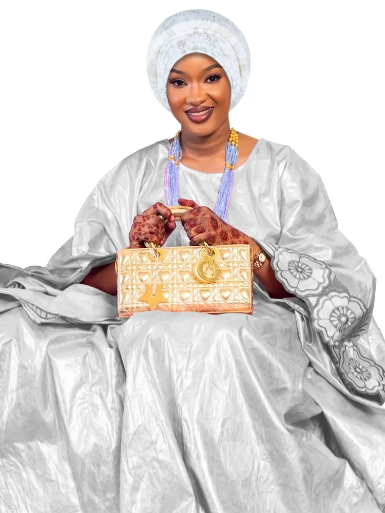 Glitter Full Body Pleated Turban Cap for Women 2025 Lady Head Wraps Muslim Headscarf Hat Turbante Mujer African Headpiece