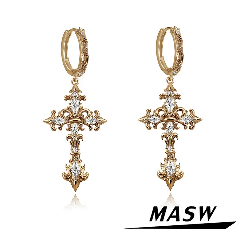 

MASW Original Design Luxury Crystal Earrings For Women Female Gifts 2026 Trend New Accessories Temperament Fashion Jewelry