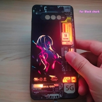 Anime Cyber Case For Black Shark 5 Pro LED  Shockproof Phone Case For Xiaomi Black Shark 4 4S 5RS 5 Pro Case Flash Bumper Cover