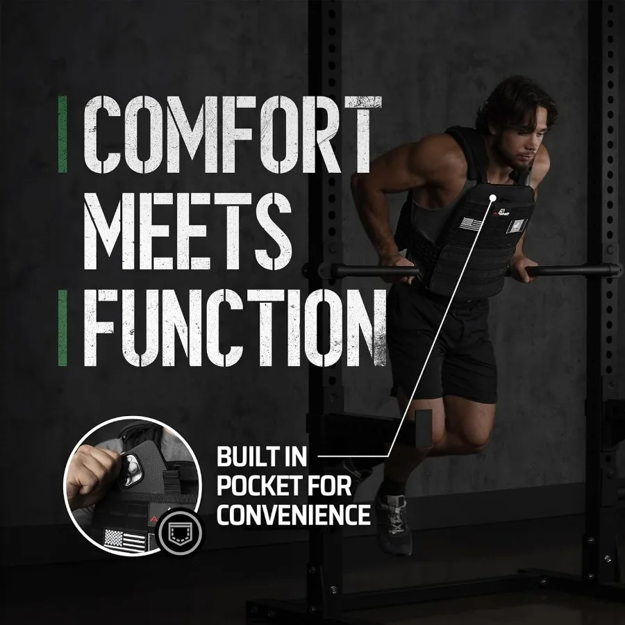 سترة Amstaff التكتيكية المرجحة لتمارين اللياقة البدنية، سترة وزن قابلة للتعديل مع قابلة للارتداء متعددة الاستخدامات لنهاية تدريب القوة