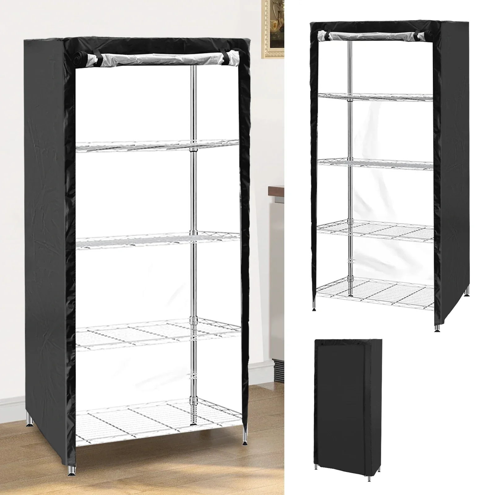 

Shelf Protective Cover Dustproof Waterproof Storage Shelving Unit Cover Outdoor Shelf Display Rack Protective Cover Indoor New