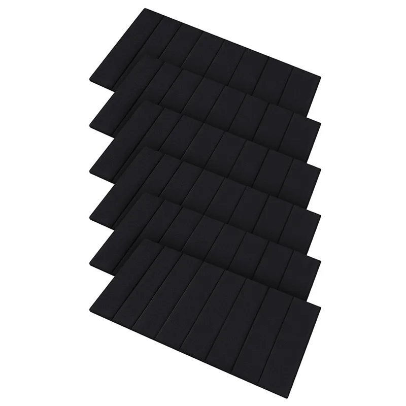 

Garage Pole Covers With Anti-Slip Fabric 6 Pcs 12 X 24 Inch Black Basement Pole Wraps, Comfortable Wrap Design