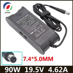 Cargador de ordenador portátil de 19,5 V, 4,62a, 90W, 7,4x5,0mm, CA para Dell E4300, E5410, E6320, E6400, E6430, 3521para dell inspiron n5110, adaptador de corriente