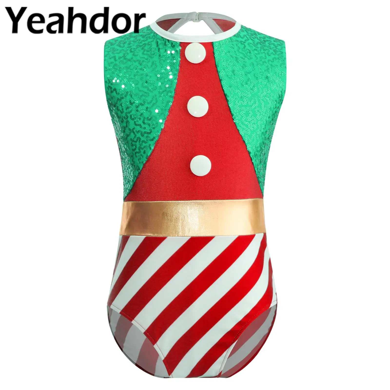 Kinder Meisjes Elf Kerst Dans Kostuum Santa Turnpakje Nieuwjaarsfeest Xmas Cosplay Fancy Party Verkleed Ballet Gymnastiek Maillots