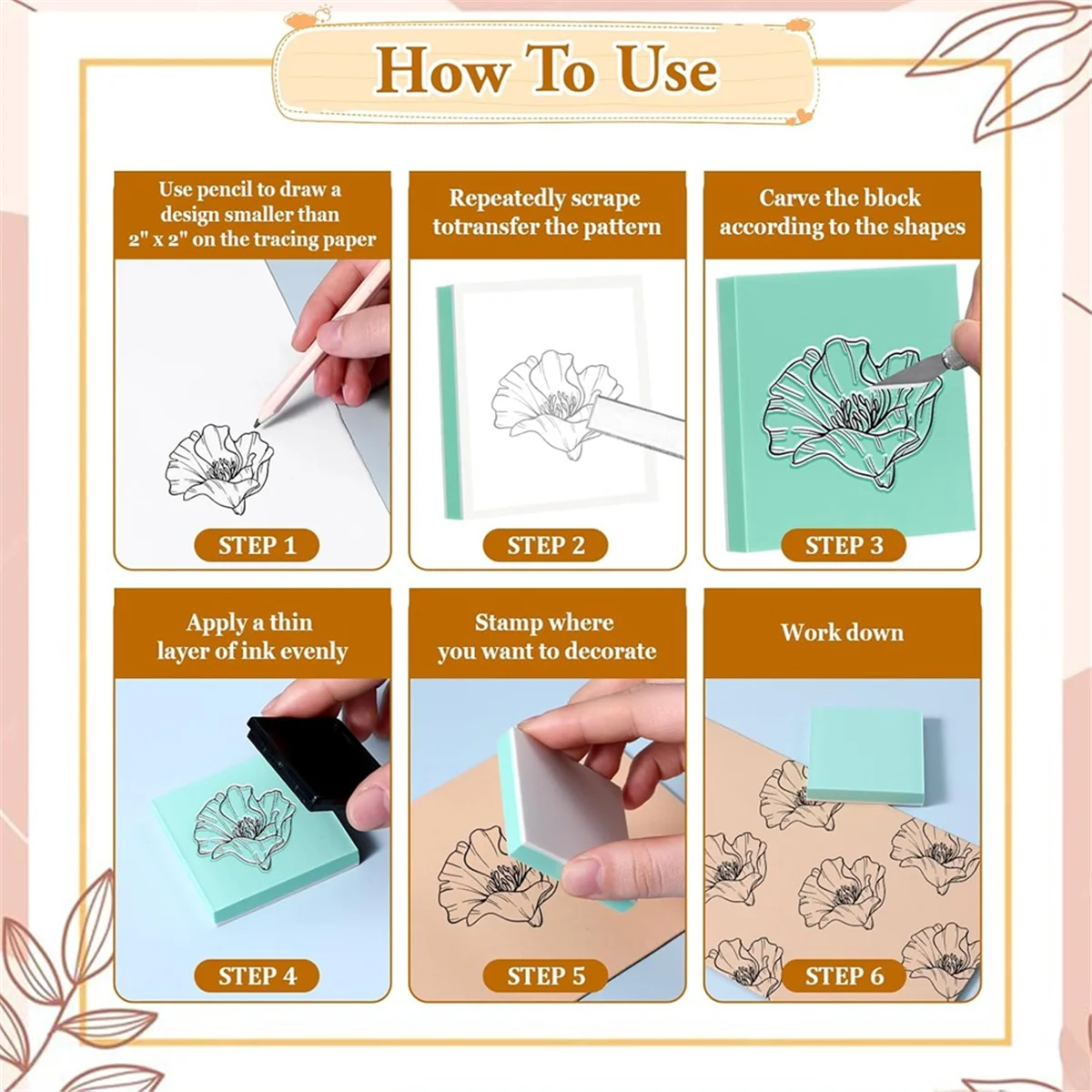 

【Lowest-Price!】Rubber Stamp Carving Block