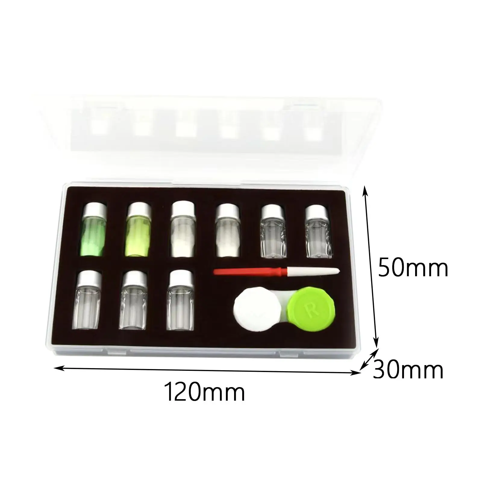 Watch Luminous Mixing Bright Color Powder Set Acrylic Fluorescent Kit for Watch Repair DIY and Night Protection