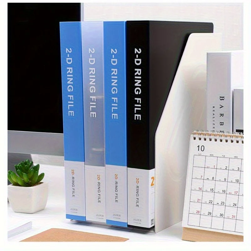 

Heavy-Duty A4 Two-Ring filing binder - Holds 200 Sheets (100 Pages), Smooth-Running Rings，Durable Document Organizer