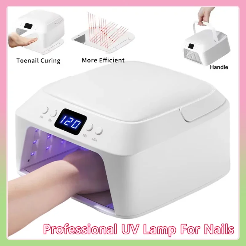 

71 LEDs UV Nail Lamp Large Space Nail Dryer with Hand Pillow Smart Sensor 72 W Professional UV Lamp For Nails Manicure Pedicure
